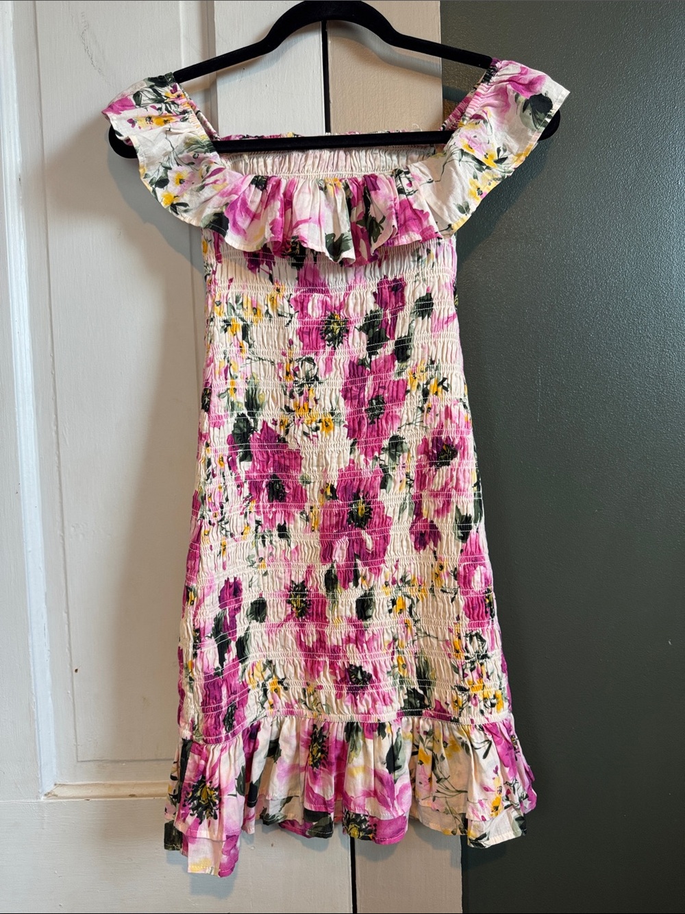 Abercrombie & Fitch Pink Floral Ruffle Sundress - Picture 4 of 5